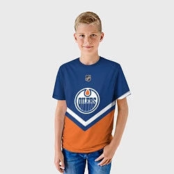 Футболка детская NHL: Edmonton Oilers, цвет: 3D-принт — фото 2