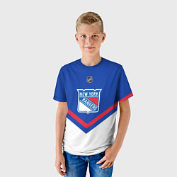 Футболка детская NHL: New York Rangers, цвет: 3D-принт — фото 2