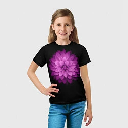 Футболка детская Violet Flower, цвет: 3D-принт — фото 2