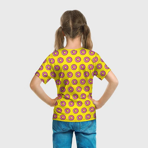 Детская футболка Пончики Гомера Симпсона / 3D-принт – фото 6