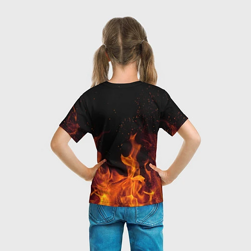 Детская футболка Linkin Park: Hell Flame / 3D-принт – фото 6