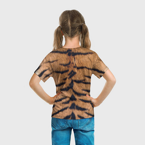 Детская футболка Свирепый тигр / 3D-принт – фото 6