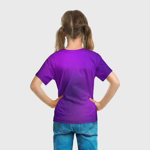 Детская футболка Пурпурный / 3D-принт – фото 6