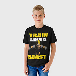 Футболка детская Train Like a Beast, цвет: 3D-принт — фото 2