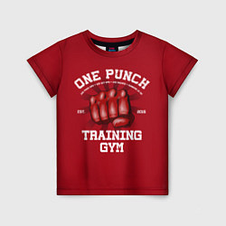 Футболка детская One Punch Gym, цвет: 3D-принт