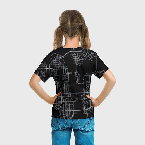 Детская футболка GTA V: Map / 3D-принт – фото 6