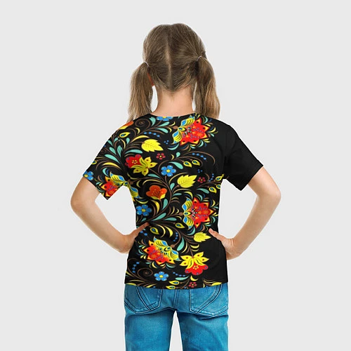Детская футболка Цветочки / 3D-принт – фото 6
