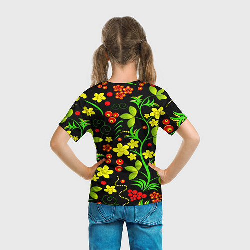 Детская футболка Natural flowers / 3D-принт – фото 6