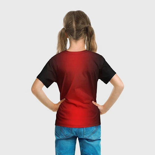 Детская футболка Led Zeppelin: Red line / 3D-принт – фото 6