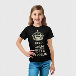 Футболка детская Keep Calm & Led Zeppelin, цвет: 3D-принт — фото 2