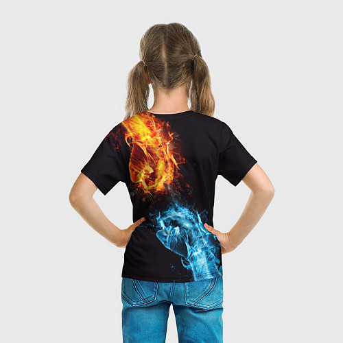 Детская футболка Boxing Russia / 3D-принт – фото 6