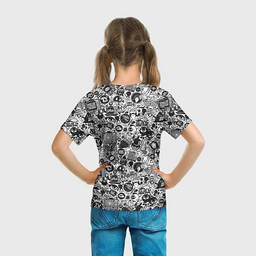 Детская футболка Стикербомбинг / 3D-принт – фото 6