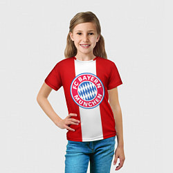 Футболка детская Bayern FC: Red line, цвет: 3D-принт — фото 2