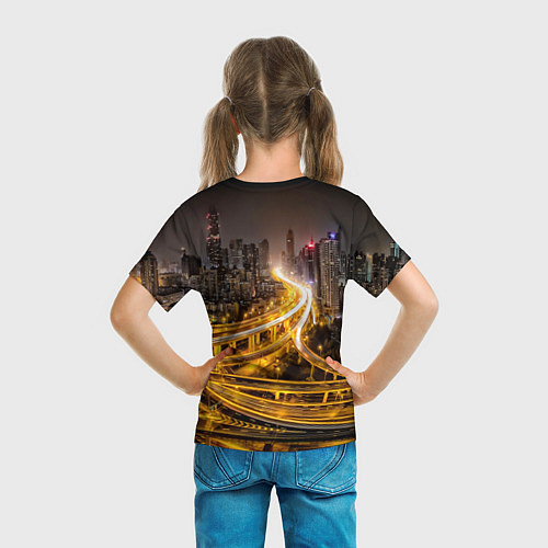 Детская футболка Шанхай - авторазвязка / 3D-принт – фото 6