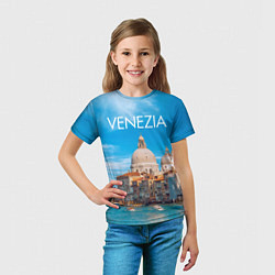 Футболка детская Венеция - архитектура, цвет: 3D-принт — фото 2