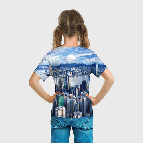 Детская футболка Гонконг - Китай / 3D-принт – фото 6