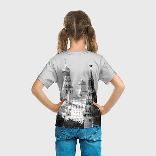 Детская футболка Москва: Кремль / 3D-принт – фото 6
