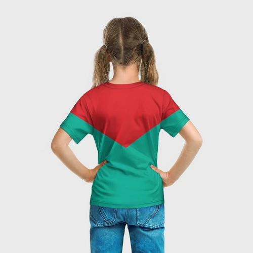Детская футболка Liverpool: Green style / 3D-принт – фото 6
