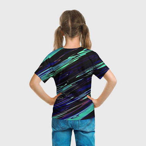 Детская футболка Azure blue / 3D-принт – фото 6
