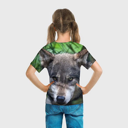 Детская футболка Дикий хищник / 3D-принт – фото 6