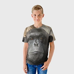 Футболка детская Глаза гориллы, цвет: 3D-принт — фото 2