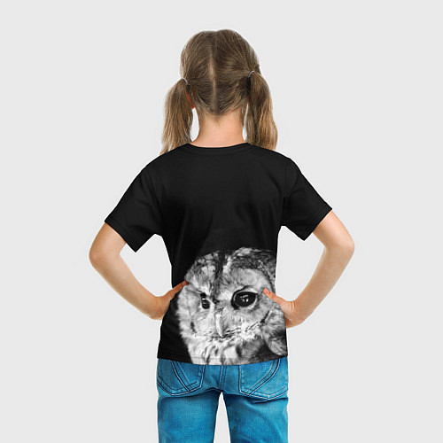 Детская футболка Ночной филин / 3D-принт – фото 6