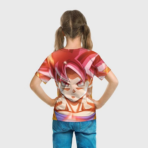 Детская футболка DBZ: Super Goku / 3D-принт – фото 6