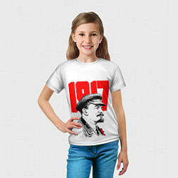 Футболка детская Ленин 1917, цвет: 3D-принт — фото 2