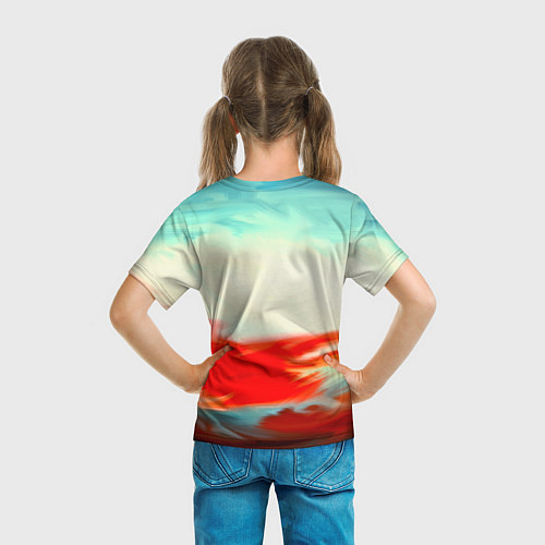 Детская футболка Художественные краски / 3D-принт – фото 6