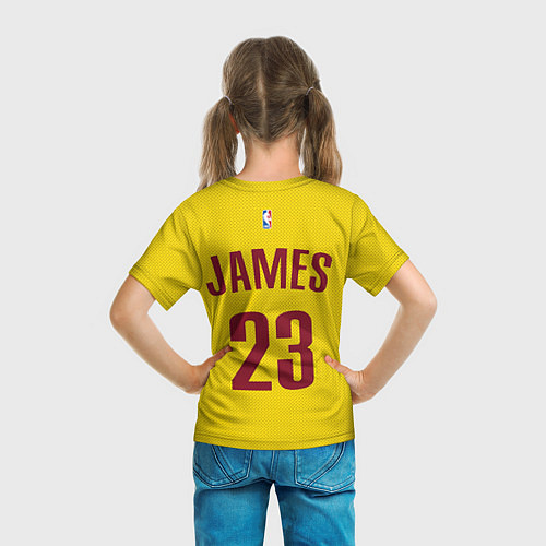 Детская футболка Cavaliers Cleveland 23: Yellow / 3D-принт – фото 6