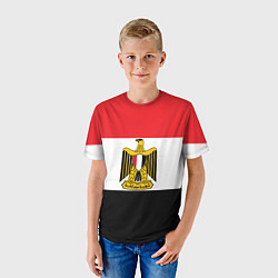 Футболка детская Флаг и герб Египта, цвет: 3D-принт — фото 2