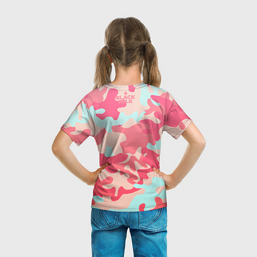 Детская футболка Black Milk: pink / 3D-принт – фото 6