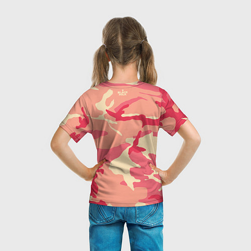 Детская футболка HYPE Оранжевый Камуфляж / 3D-принт – фото 6