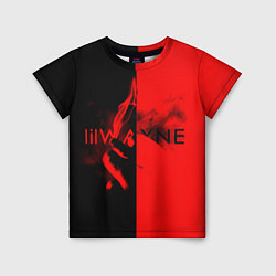 Футболка детская Lil Wayne: Black & Red, цвет: 3D-принт