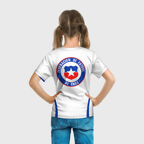 Детская футболка Chile: Alexis Sanchez / 3D-принт – фото 6