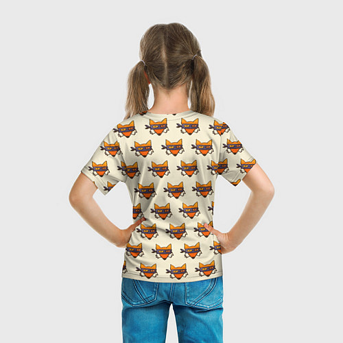 Детская футболка Лисы ниндзя / 3D-принт – фото 6