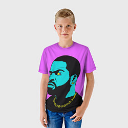 Футболка детская Ice Cube: Neon colour, цвет: 3D-принт — фото 2