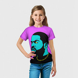 Футболка детская Ice Cube: Neon colour, цвет: 3D-принт — фото 2