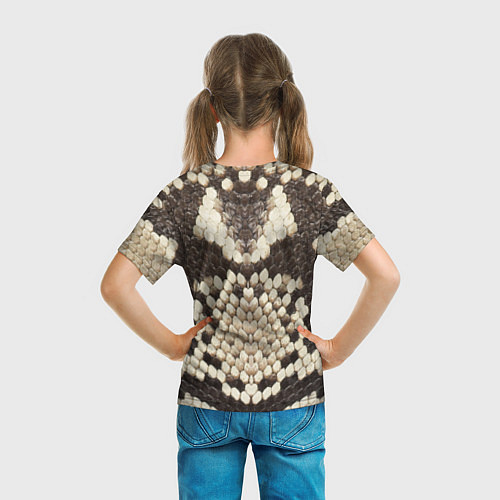 Детская футболка Кожа питона / 3D-принт – фото 6