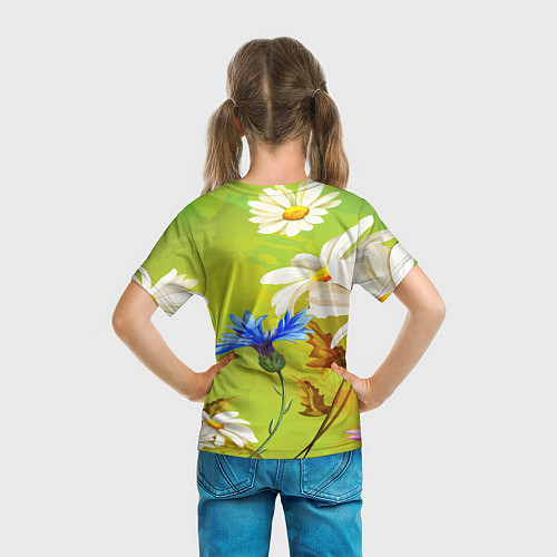 Детская футболка Цветочный мир / 3D-принт – фото 6