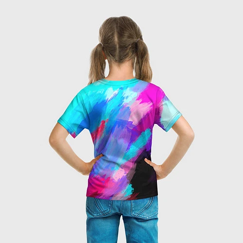 Детская футболка Chester Bennington: Colors / 3D-принт – фото 6
