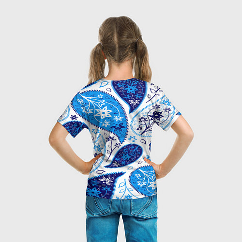 Детская футболка Гжель огурцы / 3D-принт – фото 6