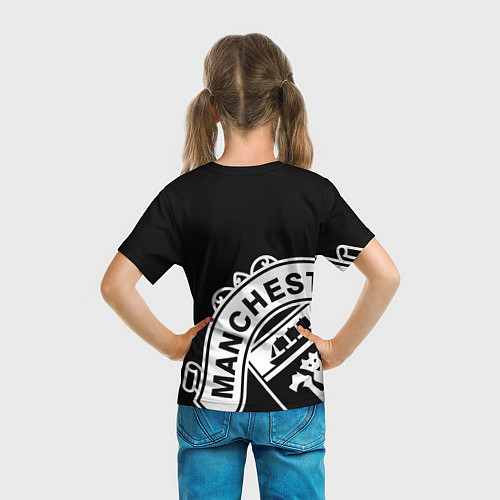 Детская футболка Man United: Black Collection / 3D-принт – фото 6