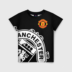 Футболка детская Man United: Black Collection, цвет: 3D-принт