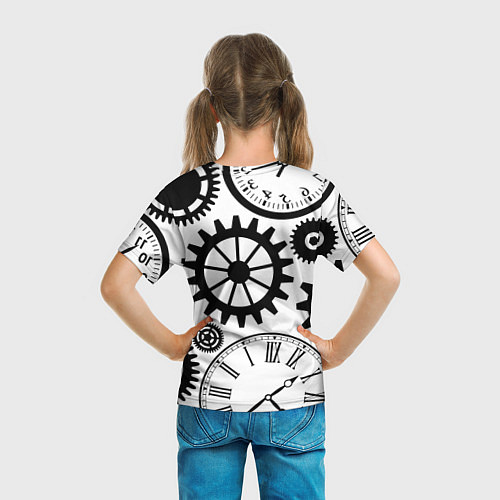 Детская футболка Часы и шестеренки / 3D-принт – фото 6