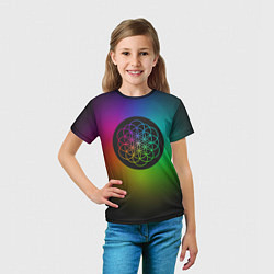 Футболка детская Coldplay Colour, цвет: 3D-принт — фото 2