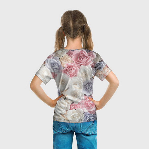 Детская футболка Букет из роз / 3D-принт – фото 6