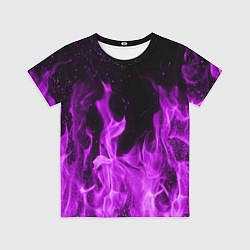 Футболка детская Фиолетовый огонь, цвет: 3D-принт