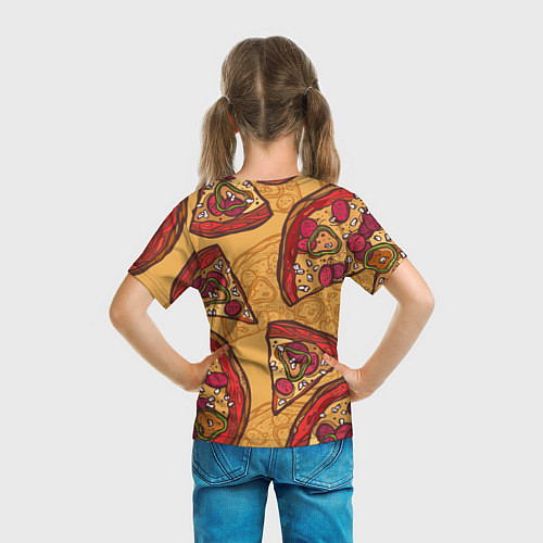 Детская футболка Пицца / 3D-принт – фото 6