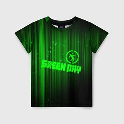 Футболка детская Green Day лучи, цвет: 3D-принт